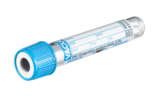 VACUETTE®  sodium citrate 3.2% tube, premium cap, paper label, 2 ml