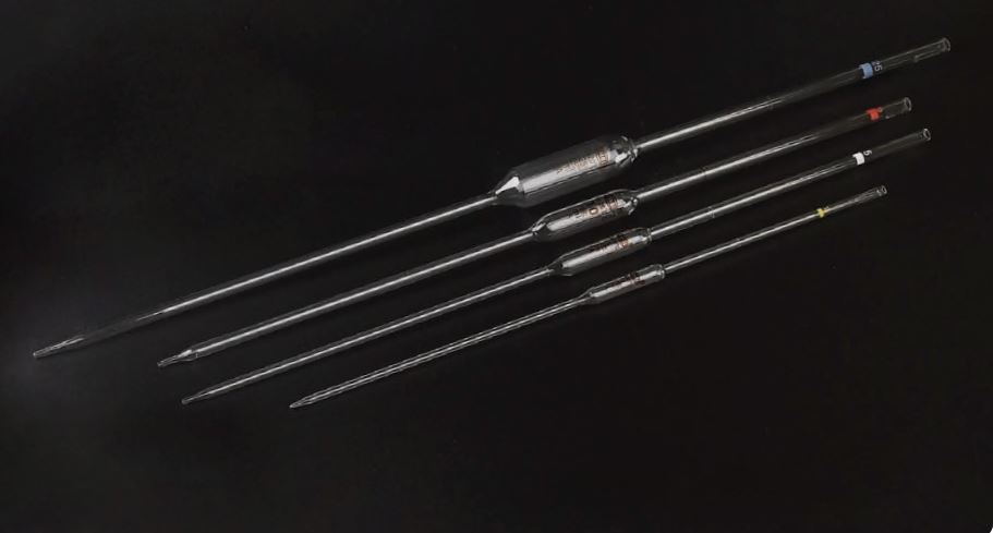 VOLUMATRIC PIPETTE GLASS GRADE A, BLACK RING, 3 ML