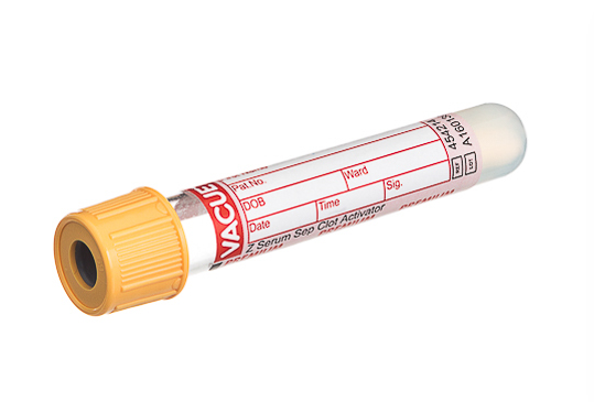 Vacuette Plain tube with gel, premium cap, paper label, 3.5ml