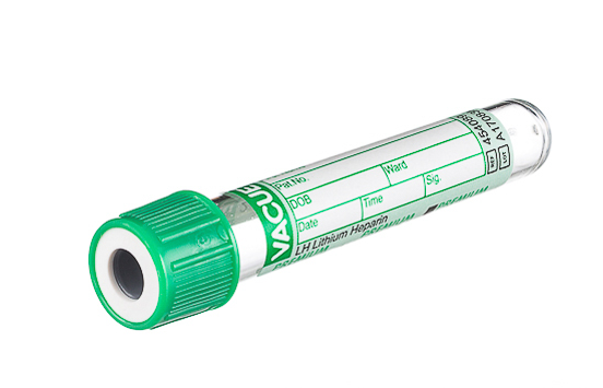 Vacuette LH Lithium Heparin, premium cap, paper label, 2 ml